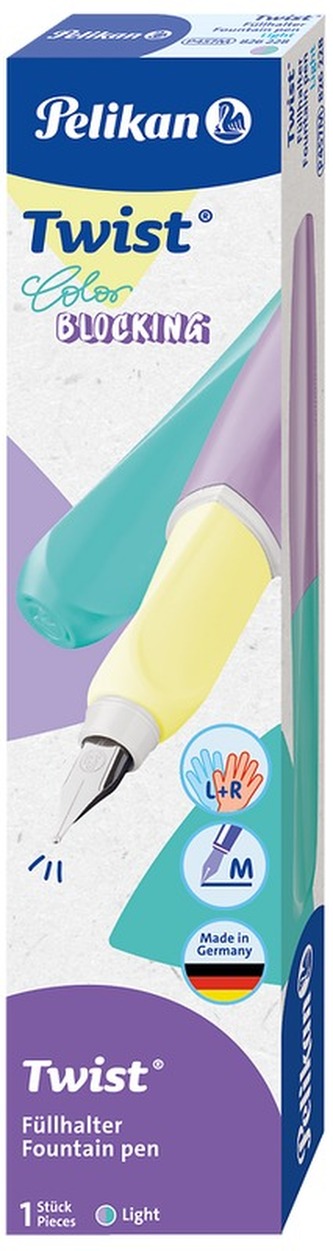 Pióro wieczne Twist M Color Blocking pastelowe, Pelikan Pióro wieczne Twist M Color Blocking pastelowe, Pelikan
