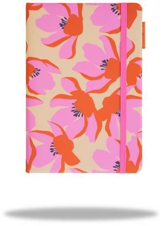 Brulion A5 z gumką 80k. Flores Rosa CoolPack, Patio