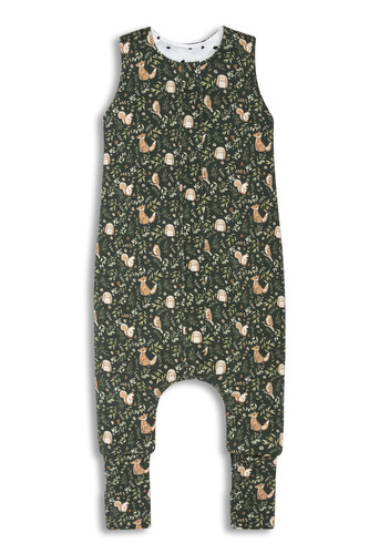 Celoroční spací pytel s nohavicemi Sleepee Green Forest M