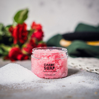 Pečující scrub růžový, 200 g