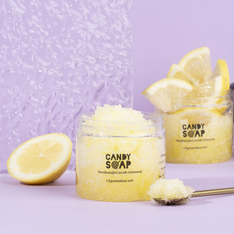 Povzbuzující scrub citronový, 200 g
