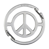 Klíčenka Nite Ize Medallion™ Peace Sign Key Carabiner