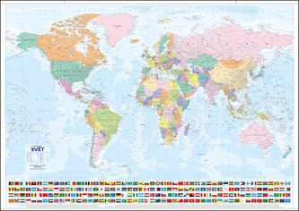 Svět státy a území, nástěnná