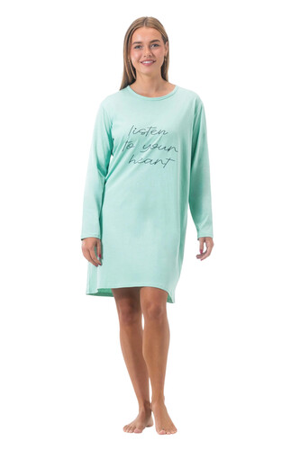 Dámská noční košile Gaubert zelená (GB-6804) XXL