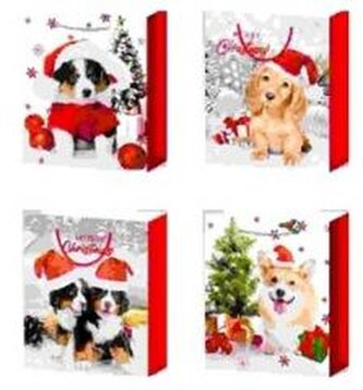 Torebka prezentowa L Boże Narodzenie platera mix