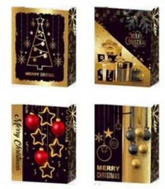 Torebka prezentowa S Boże Narodzenie platera mix