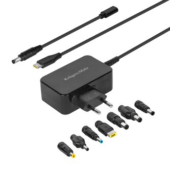 Zdroj univerzální Kruger&Matz KM1450-65 65W Power Delivery 7 koncovek pro notebooky
