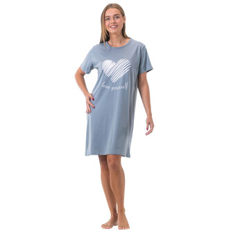 Dámská noční košile Gaubert modrá (GB-6801) S