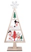 Strom s dekoracemi dřevěný na postavení 16 x 34 x 6 cm, barevný
