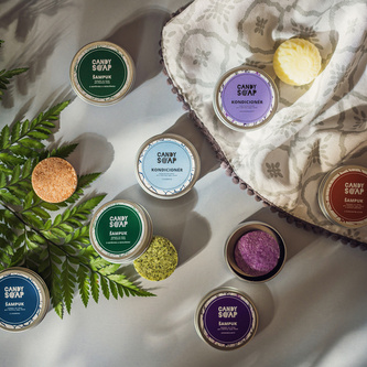 Tuhý šampon s červeným jílem -pro všechny typy vlasů, suchou pokožku - CESTOVNÍ, 25 g