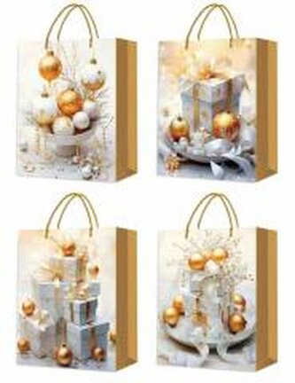 Torebka prezentowa M Boże Narodzenie platera mix