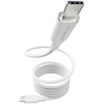 PanzerGlass® empower magnetický kabel (240 W) USB-C/USB-C, 1,5 m, bílý