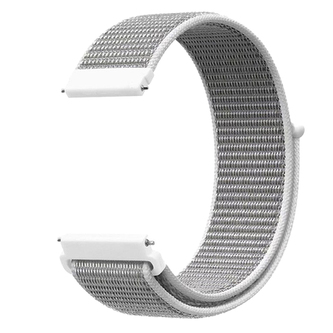 Nylonový řemínek 22mm, Bílo-Šedá