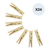 MSV kolíčky na prádlo, 24 ks, dřevo, 7,3 cm