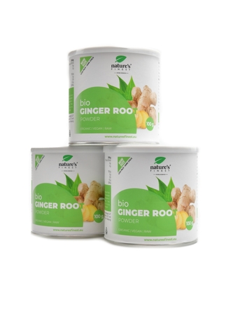 Natures Finest - Ginger root powder 3 x 100 g economy pack