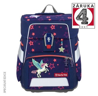 Školní aktovka SPACE SHINE, Pegasus Night Nuala - 5 dílný set, AGR certifikát