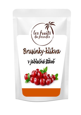 Brusinky (klikva) slazené jablečnou šťávou 500 g LES FRUITS DU PARADIS