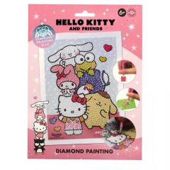 Maluj diamentami po numerach Hello Kitty