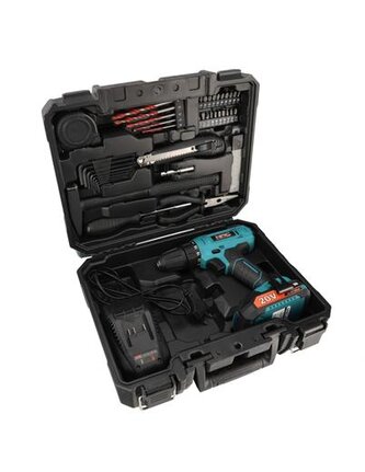 Aku vrtačka NAC CDB-1-LI-20V-TS 1x2Ah + příslušenství 49 dílů