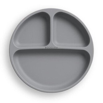 5903 TALERZYK 3-DZIELNY Z PRZYSSAWKAMI CIEMNO SZARY BL590