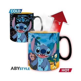 Hrnek Lilo & Stitch - My Name Stitch 460 ml (měnící se motiv)
