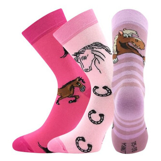 3PACK dětské ponožky Lonka vícebarevné (Horsik-mix II) 20/24