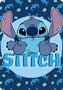 BLANKETS 100X140 LILO &  STITCH BLUE LIL36-5418 POLAR FLEECE - 220GSM