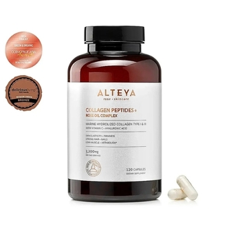 Kolagenové peptidy s komplexem z růžového oleje Alteya Organics 120 kapslí