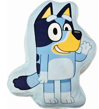 Polštářek 3D BLUEY Wave plyšový modrý