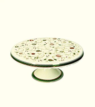 Porcelánový tác na noze Tempo di Festa 21cm BRANDANI