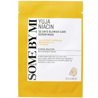 Pleťová maska pro matnou pleť Yuja Niacin (30 Days Blemish Care Serum Mask) Some By Mi - 25 g
