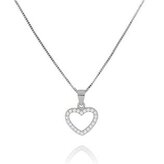NB-2200 Stříbrný náhrdelník srdíčko - srdce