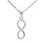 NB-2053 Stříbrný náhrdelník nekonečno - nekonečno - ležatá osmička