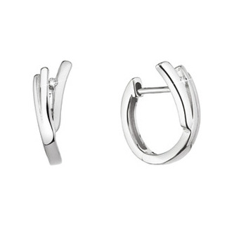 EG9013 Stříbrné náušnice kruhy se zirkonem