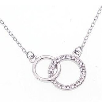 NB-2182 Střibrný náhrdelník s kolečky