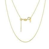 AL0027-GD Zlacený stříbrný řetízek - čtvercový, nastavitelná délka