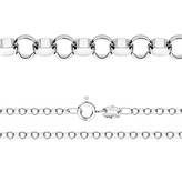 NB-7043-45 Stříbrný řetízek očkový ROLO