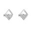 EG2147 Stříbrné náušnice kosočtverce