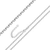 NB-7055-55 Stříbrný řetízek očkový ANKER, tl. 1,3 mm, délka 55+3 cm