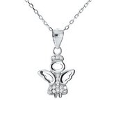 NB-2051 Stříbrný náhrdelník andílek - andílci