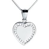 NB-2048 Stříbrný náhrdelník - srdce