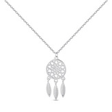 NB-2343 Stříbrný náhrdelník - lapač snů