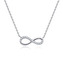 NB-2029 Střibrný náhrdelník nekonečno - nekonečno - ležatá osmička