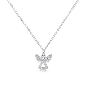 NB-2018 Střibrný náhrdelník andílek - andílci