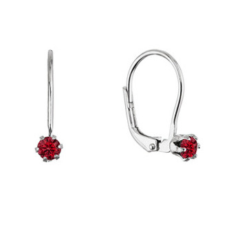 EG1711 Stříbrné visací náušnice s Preciosa krystalem