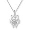 ZB87593 Stříbrný řetízek s přívěškem sovičkou - zvířátka