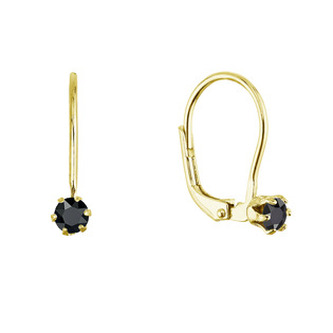 EG1718-GD Pozlacené visací náušnice s Preciosa krystalem