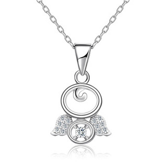 NB-2043 Stříbrný náhrdelník andělíček - andílci