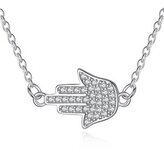 NB-2007 Stříbrný náhrdelník Hamsa