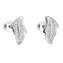 EG2587 Stříbrné náušnice lístky se zirkony - listy